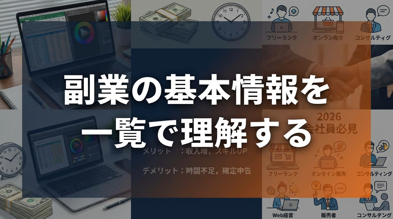 副業の基本情報を一覧で理解する