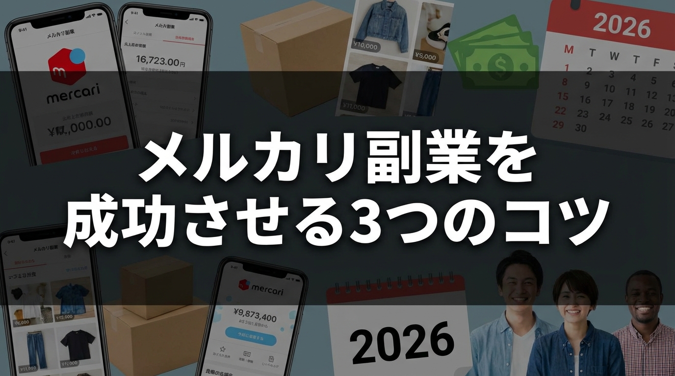 メルカリ副業を成功させる3つのコツ