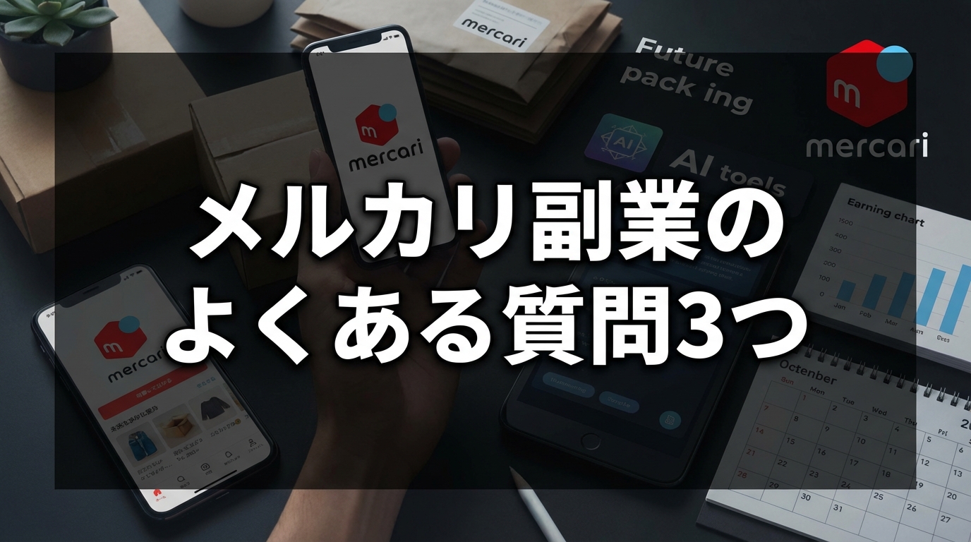 メルカリ副業のよくある質問3つ
