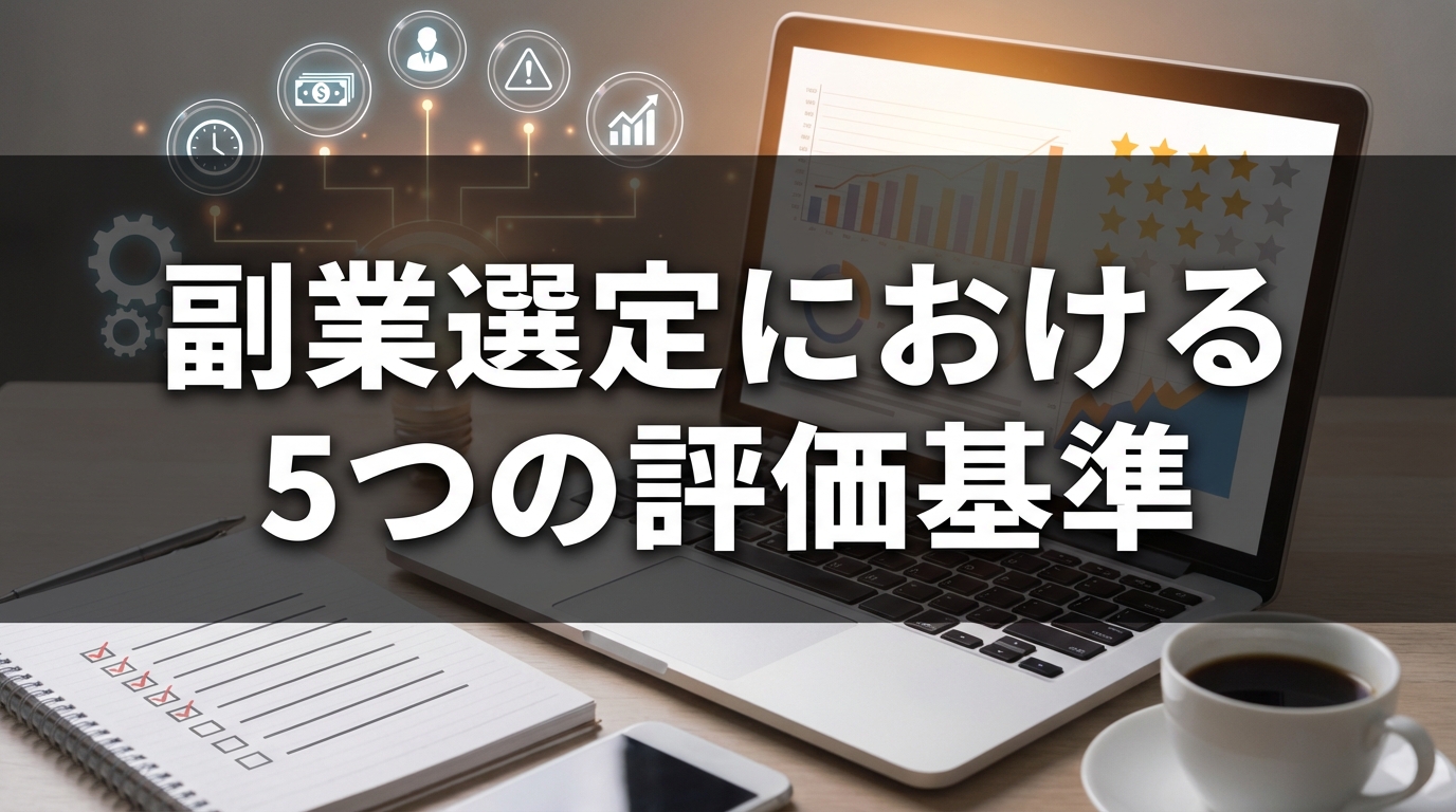 副業選定における5つの評価基準