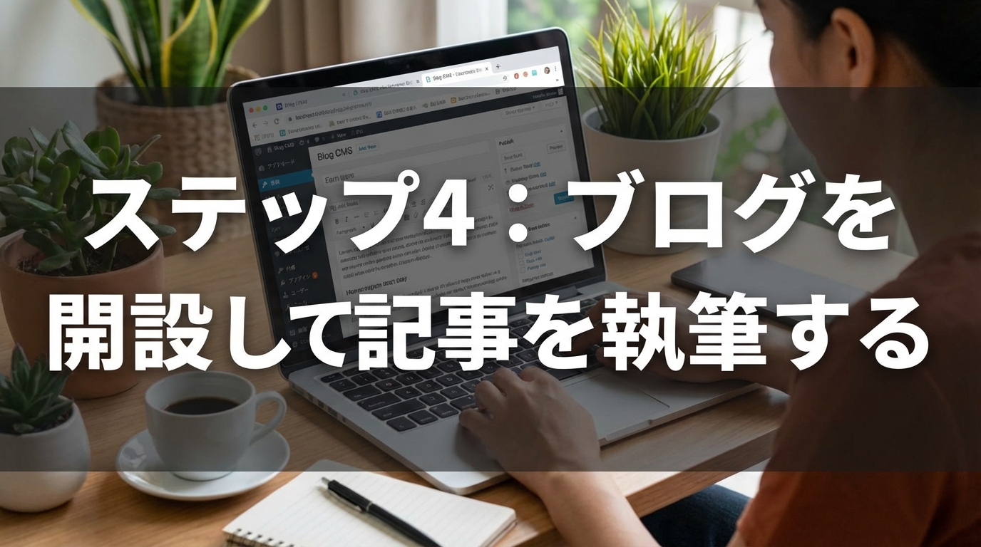 ステップ4：ブログを開設して記事を執筆する