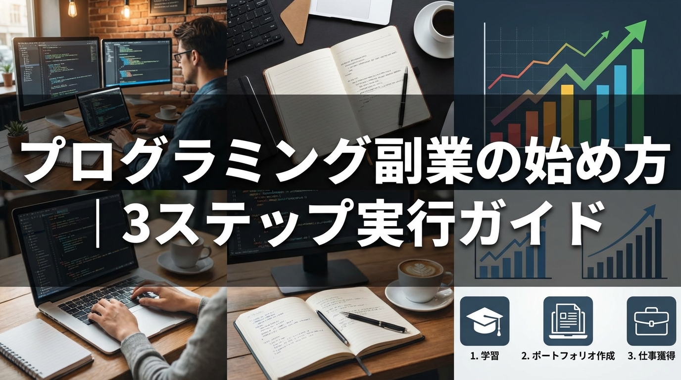 プログラミング副業の始め方｜3ステップ実行ガイド