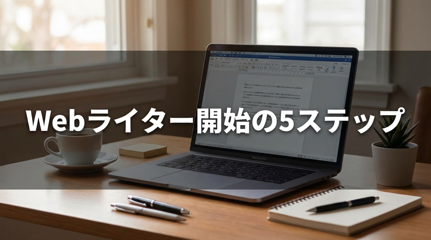 Webライター開始の5ステップ