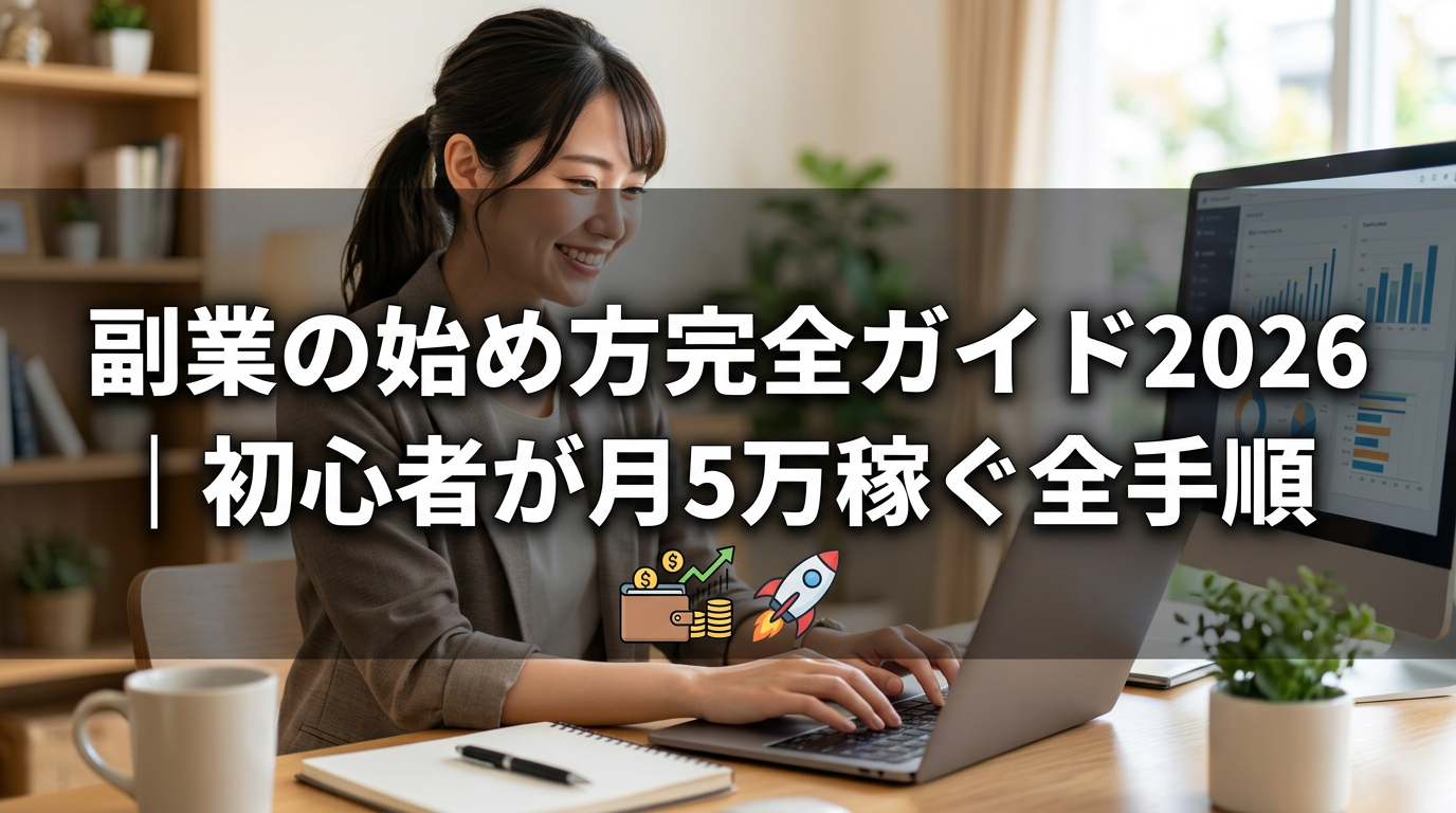 副業の始め方完全ガイド2026｜初心者が月5万稼ぐ全手順