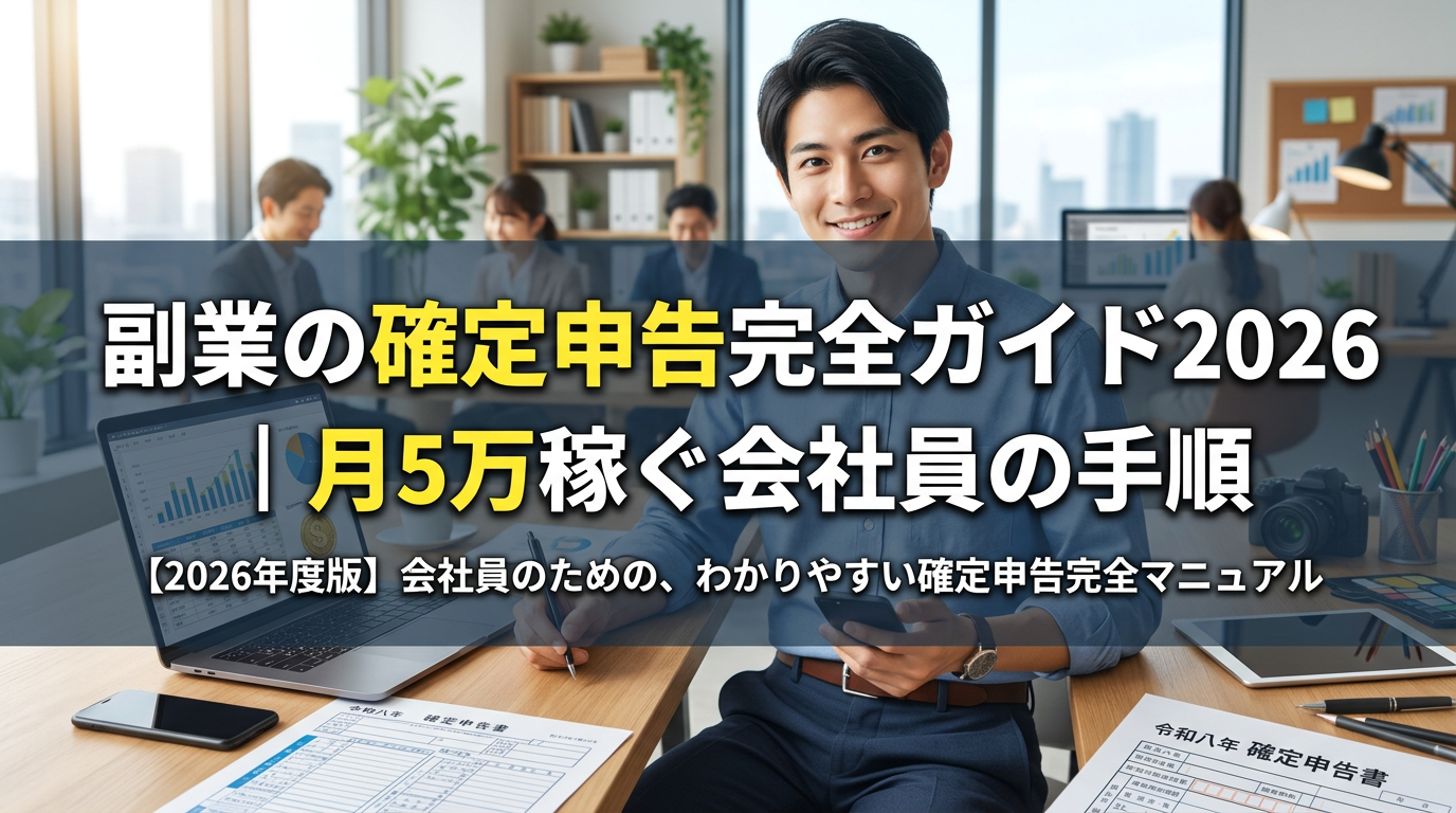 副業の確定申告完全ガイド2026｜月5万稼ぐ会社員の手順