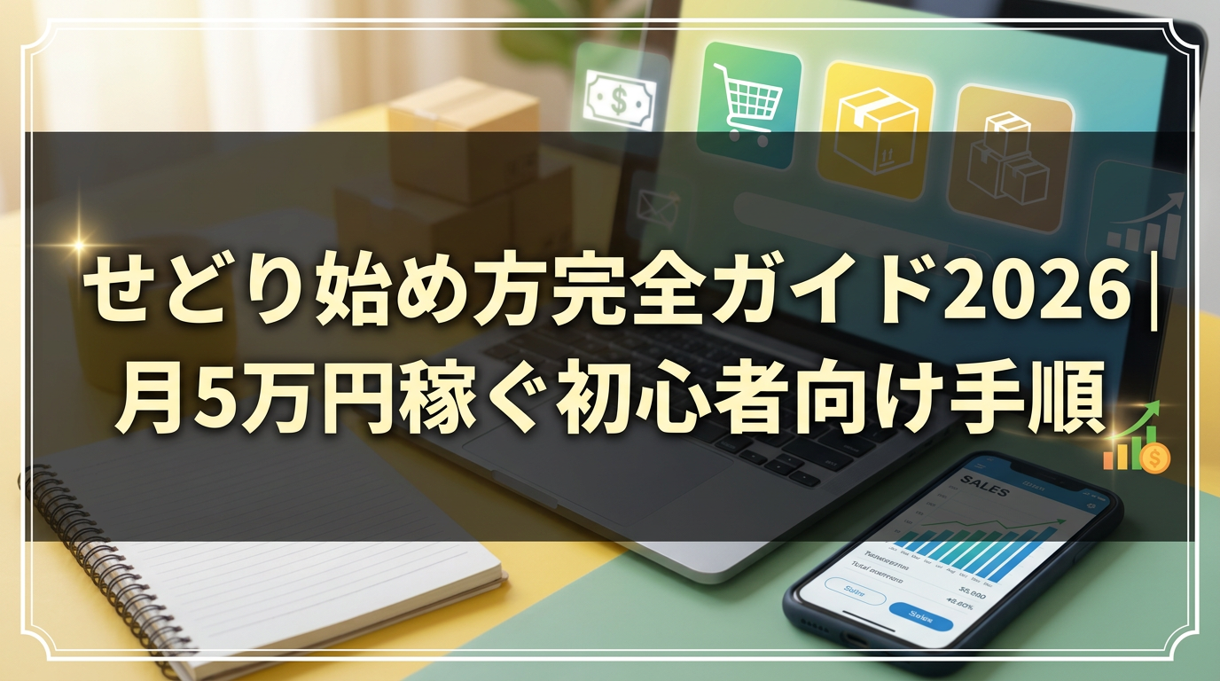 せどり始め方完全ガイド2026｜月5万円稼ぐ初心者向け手順