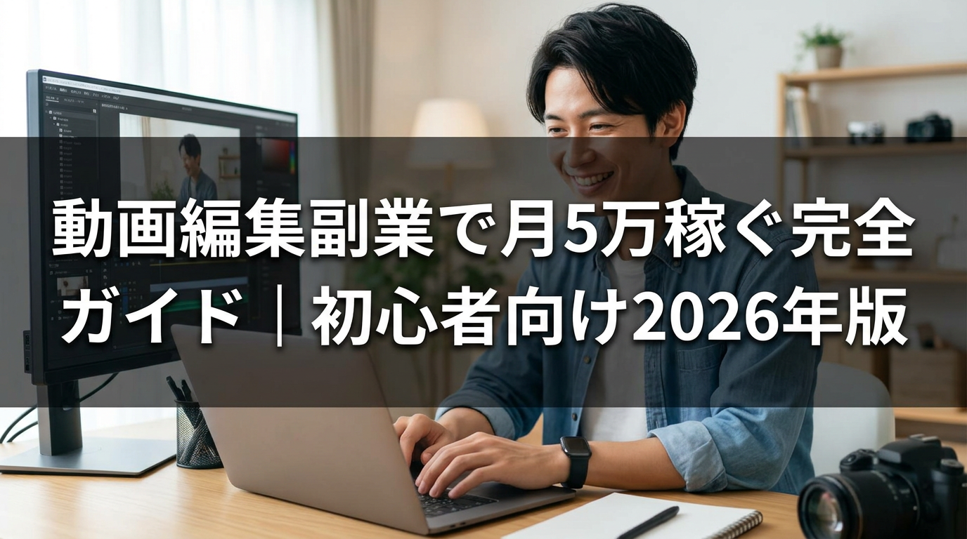 動画編集副業で月5万稼ぐ完全ガイド｜初心者向け2026年版