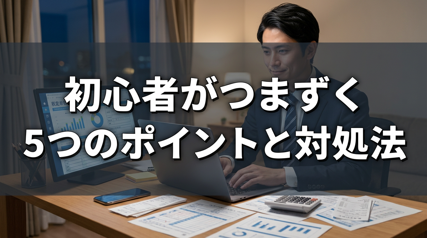 初心者がつまずく5つのポイントと対処法