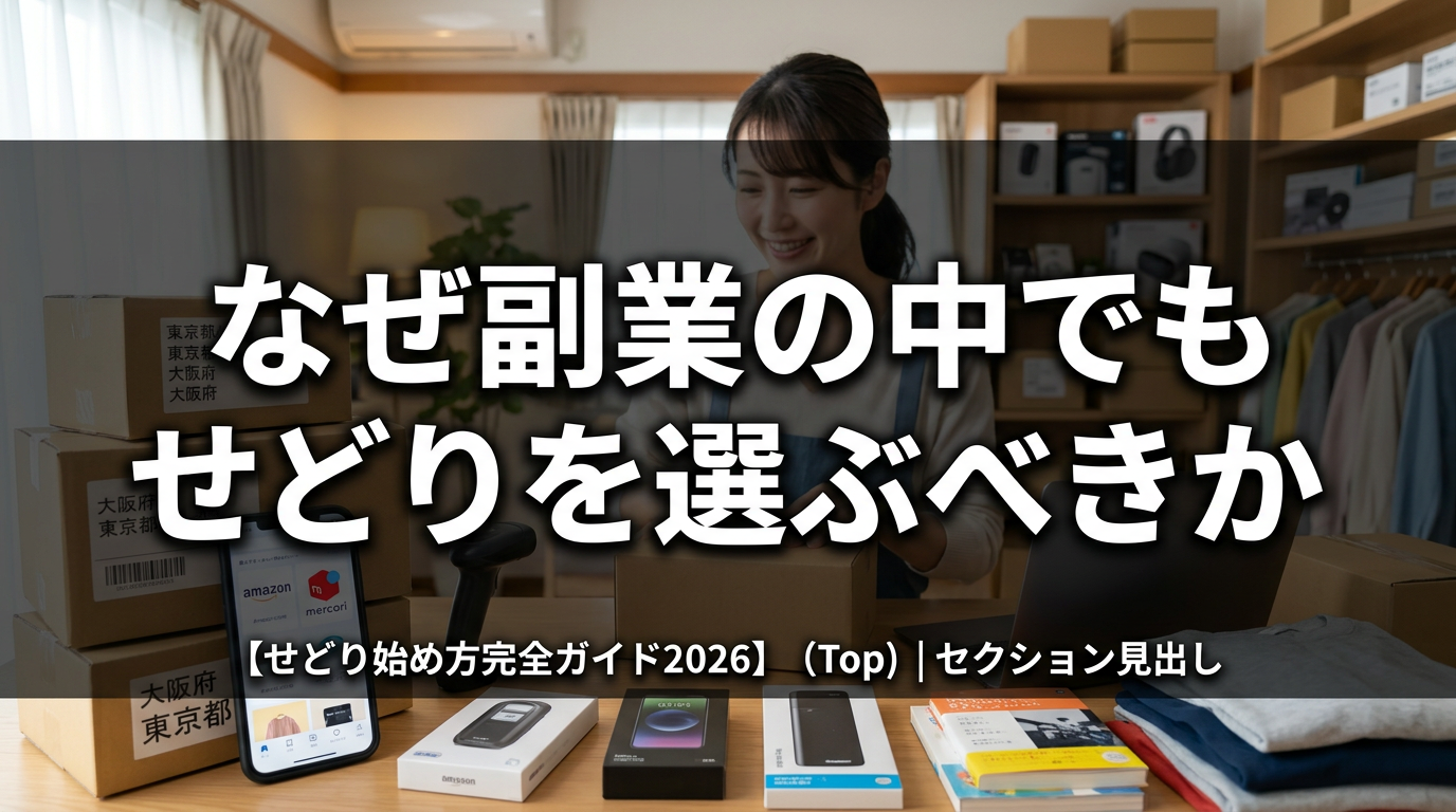 なぜ副業の中でもせどりを選ぶべきか