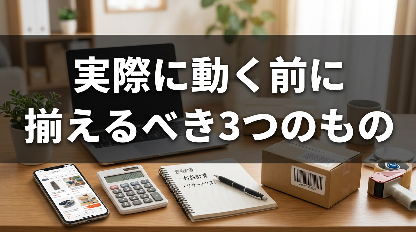 実際に動く前に揃えるべき3つのもの