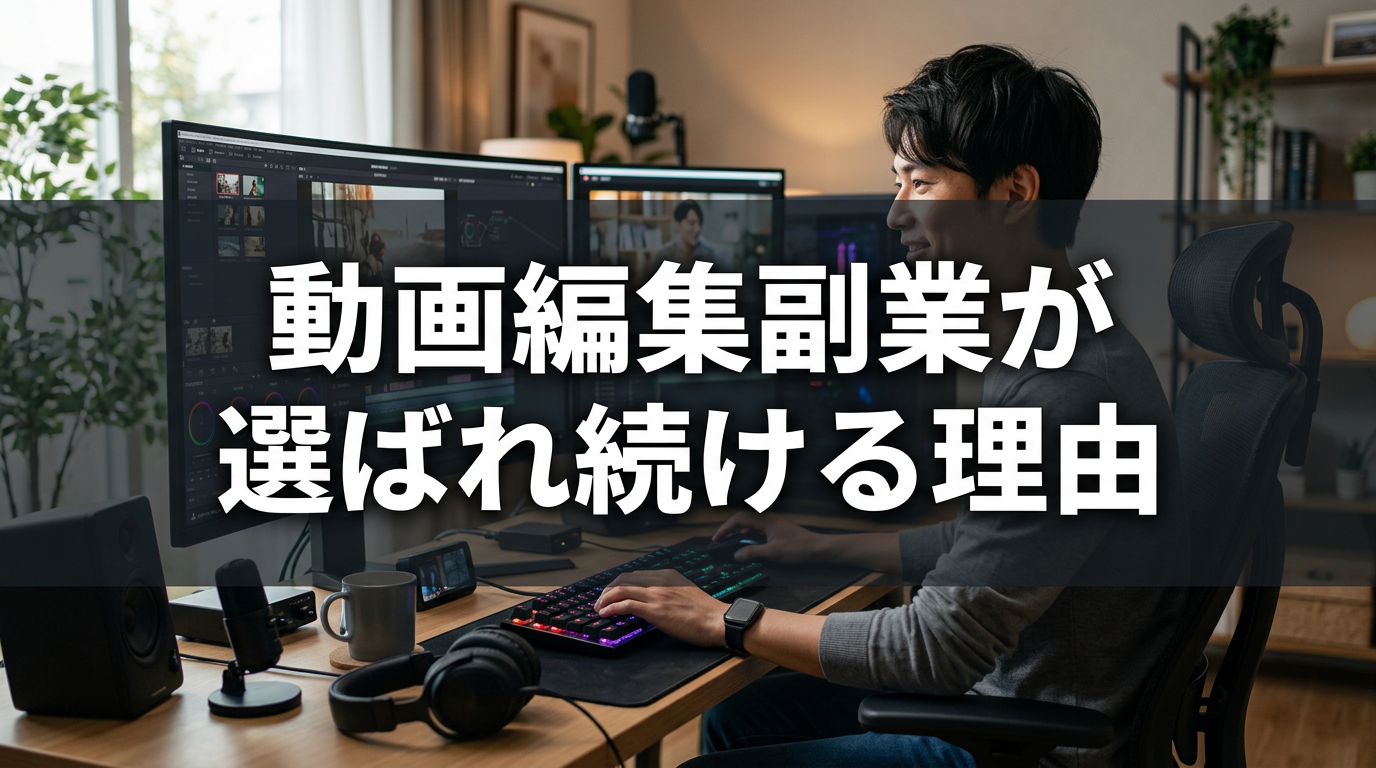 動画編集副業が選ばれ続ける理由