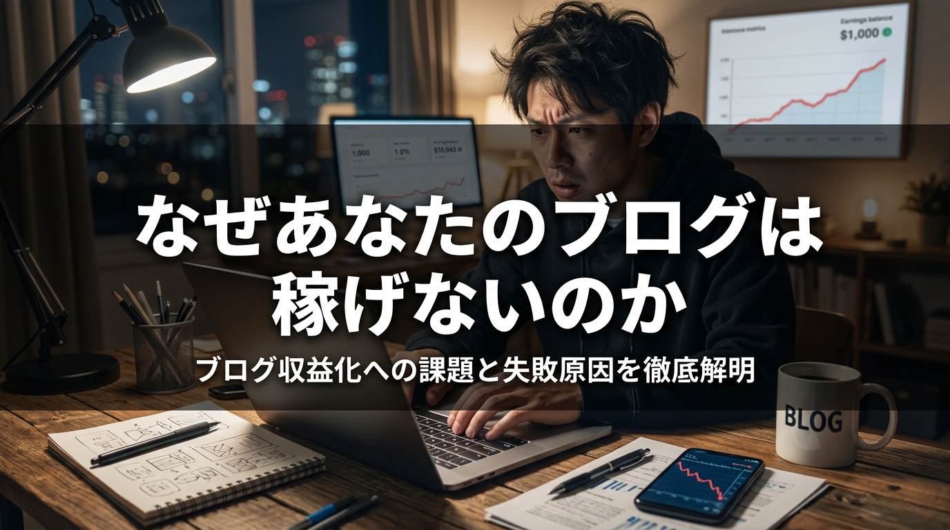 なぜあなたのブログは稼げないのか