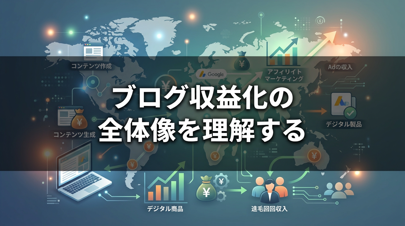 ブログ収益化の全体像を理解する