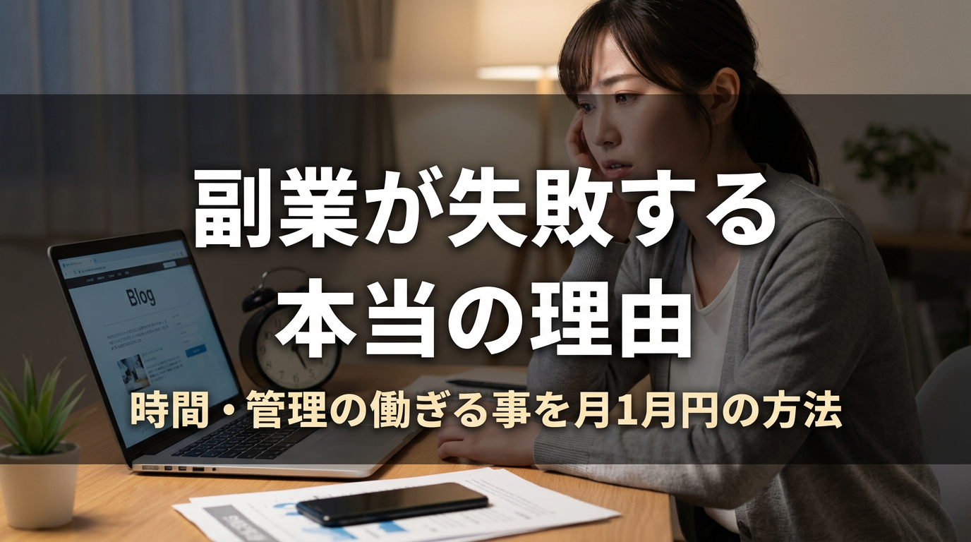 副業が失敗する本当の理由