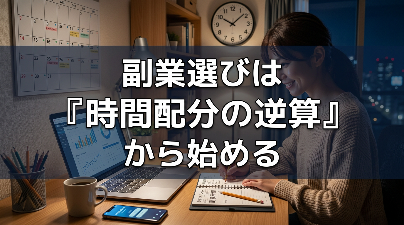 副業選びは『時間配分の逆算』から始める