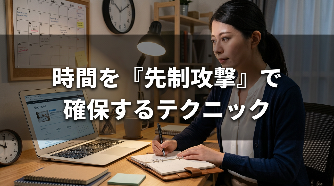 時間を『先制攻撃』で確保するテクニック