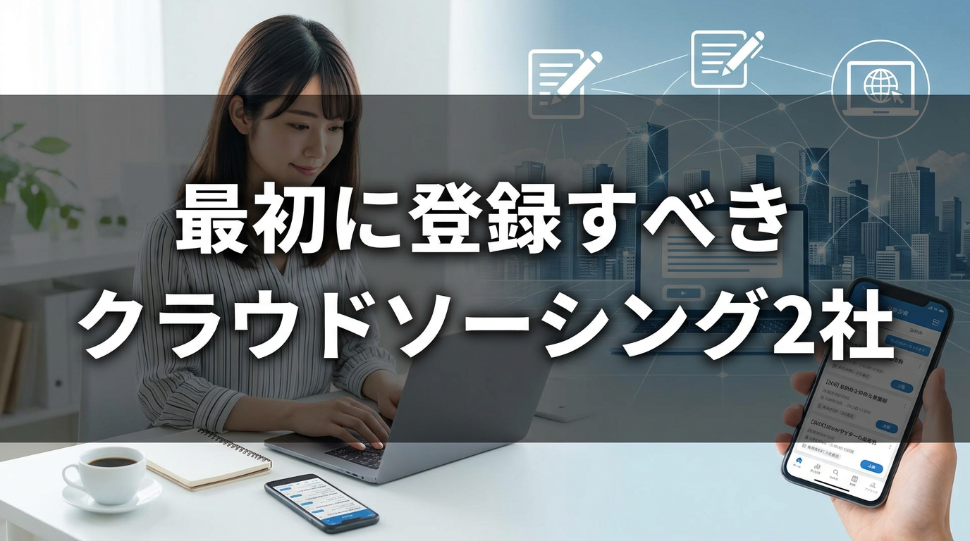 最初に登録すべきクラウドソーシング2社