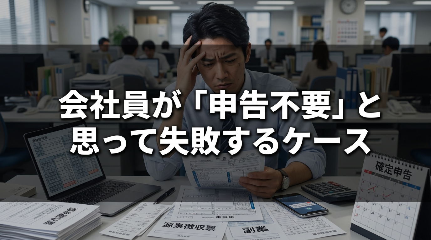 会社員が『申告不要』と思って失敗するケース