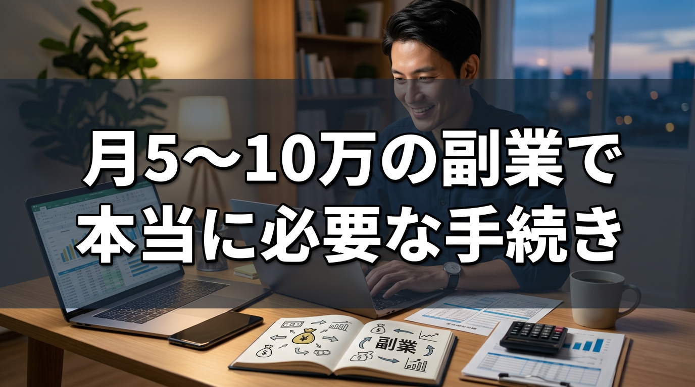 月5～10万の副業で本当に必要な手続き