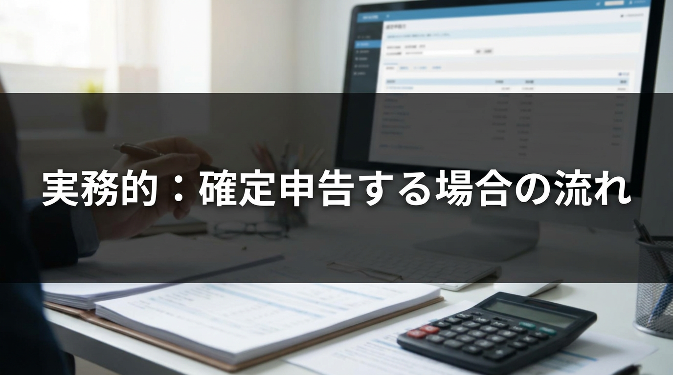 実務的：確定申告する場合の流れ