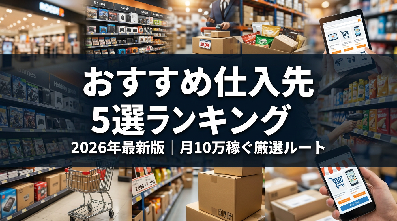 おすすめ仕入先5選ランキング