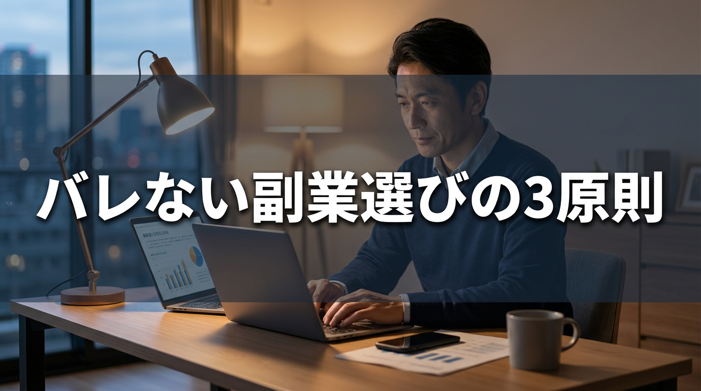 バレない副業選びの3原則