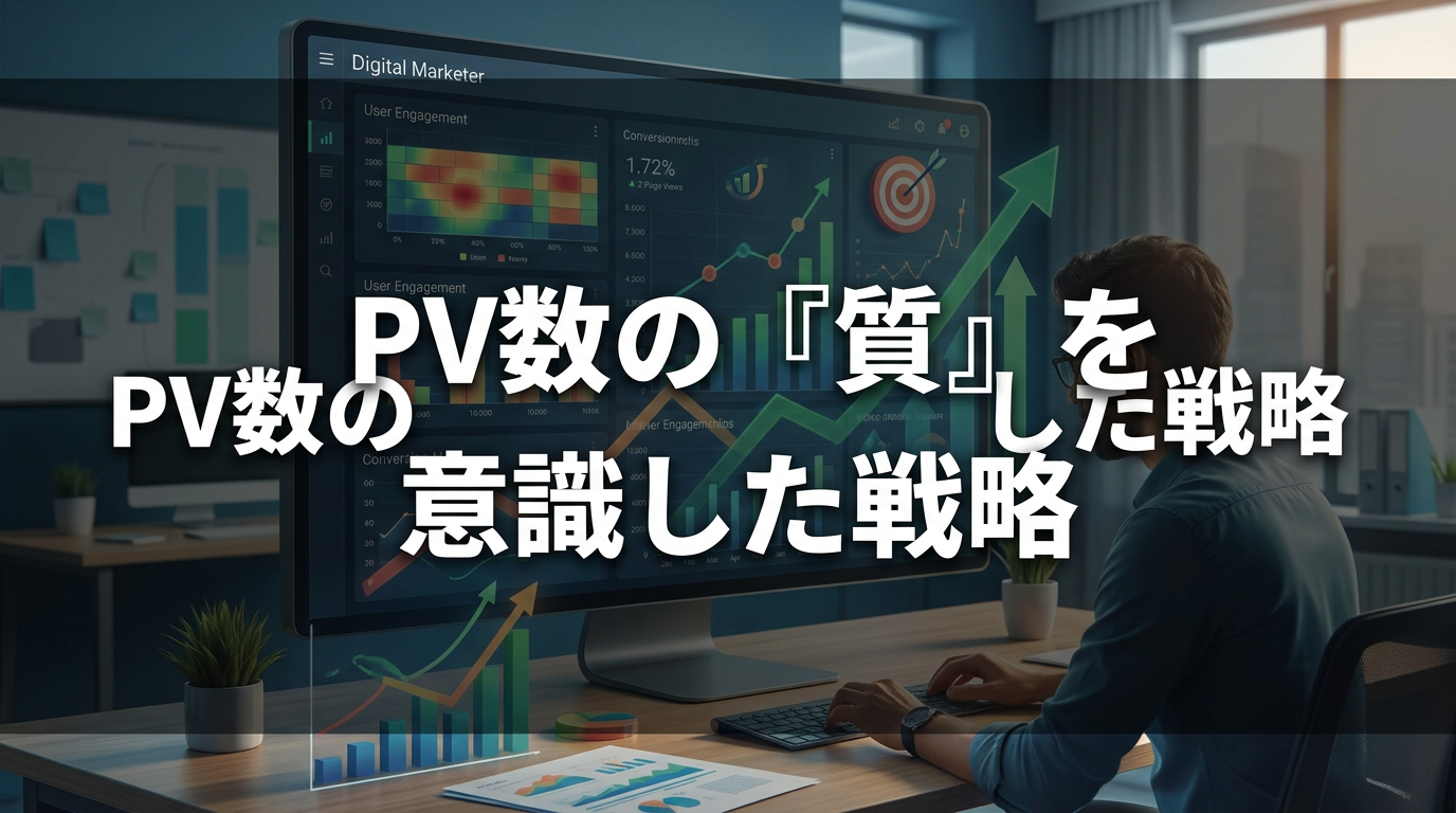 PV数の『質』を意識した戦略