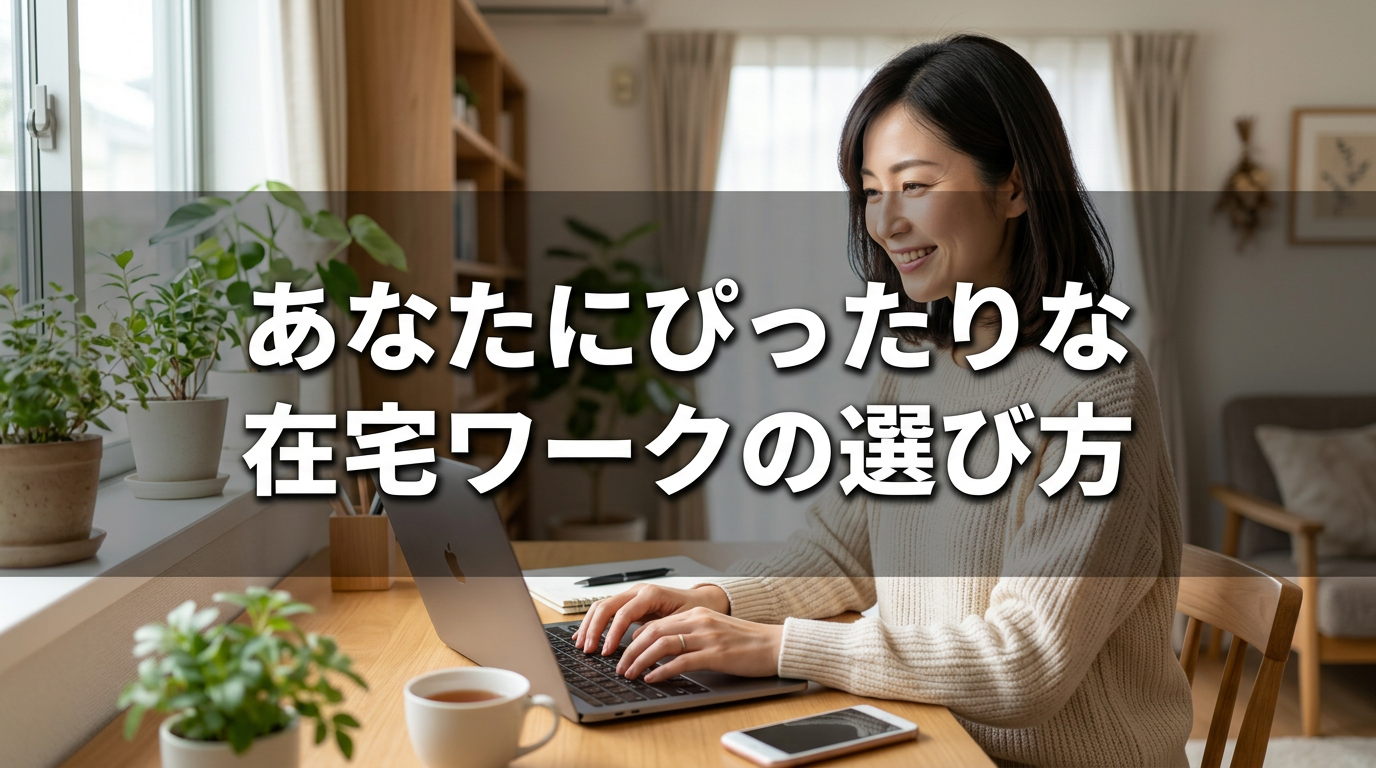 あなたにぴったりな在宅ワークの選び方