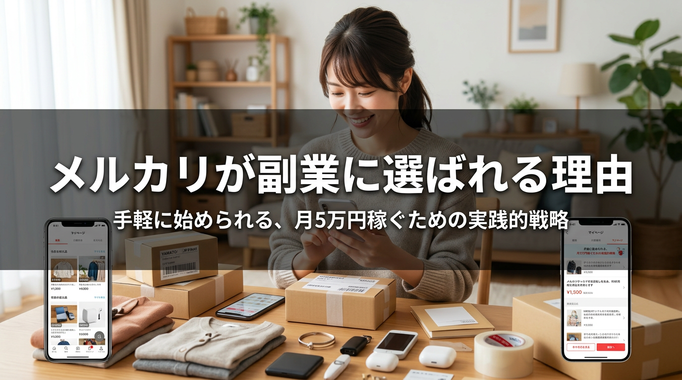 メルカリが副業に選ばれる理由