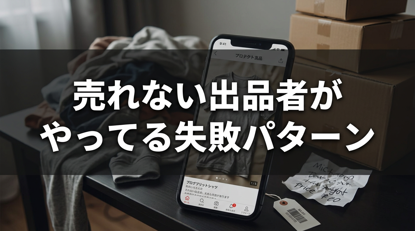 売れない出品者がやってる失敗パターン