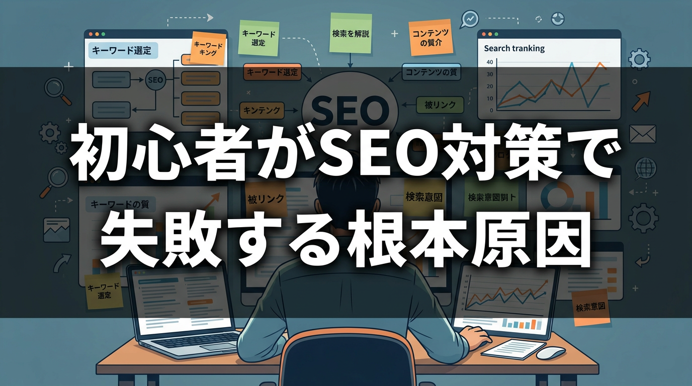 初心者がSEO対策で失敗する根本原因