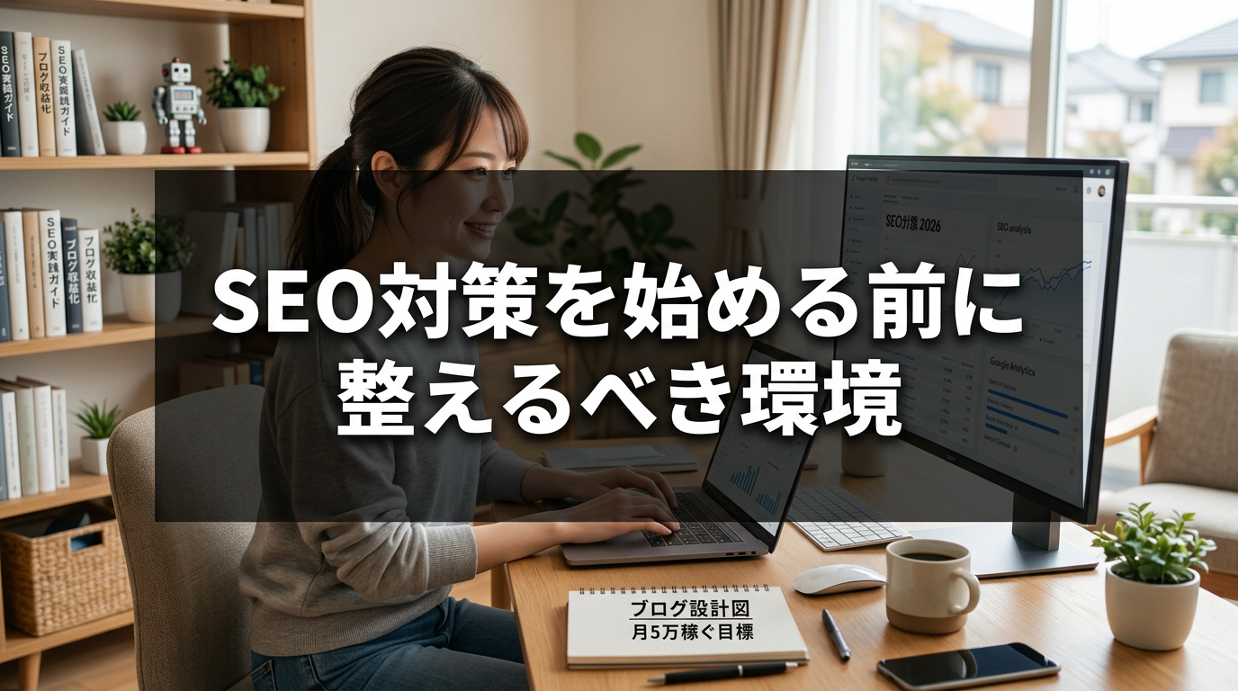 SEO対策を始める前に整えるべき環境